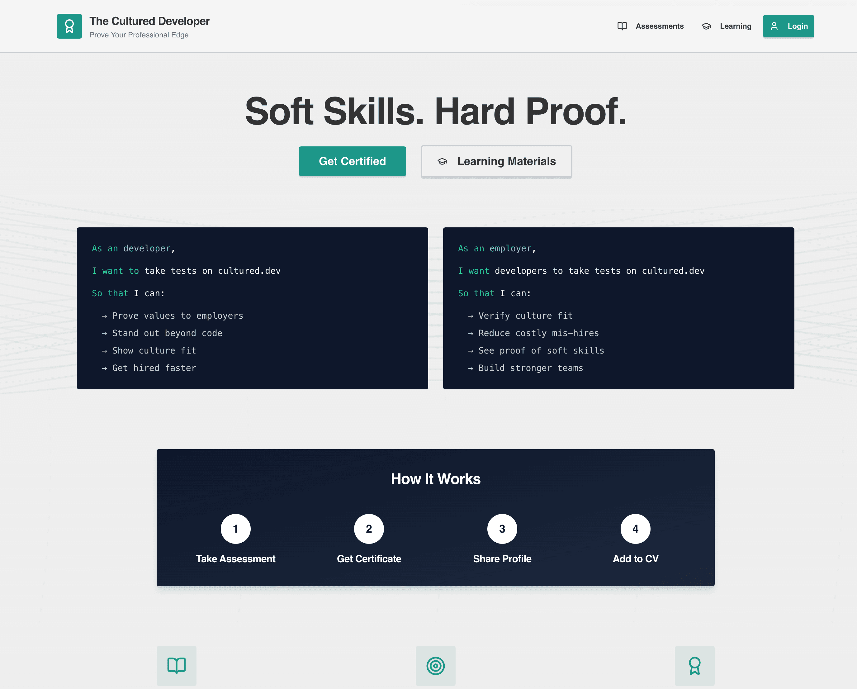 Cultured.dev website screenshot